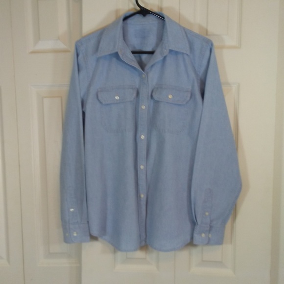 Ralph Lauren Chaps Chambray Button Up Shirt - Picture 1 of 4